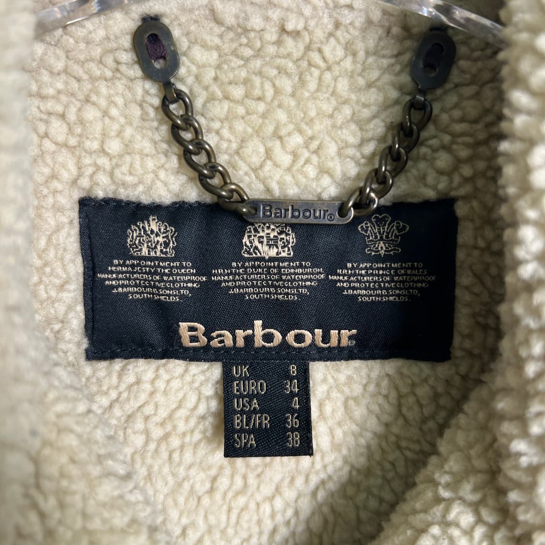 바버 오디넌스 무스탕 왁스 자켓 34 상품이미지3