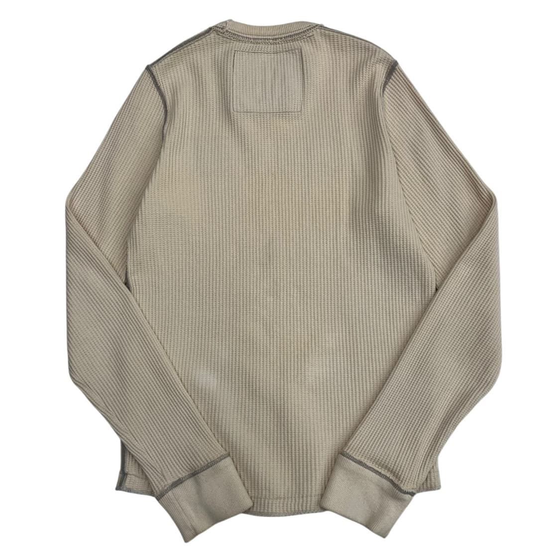 아베크롬비 네이비 패치로고 베이지 와플 롱슬리브 M 상품이미지3