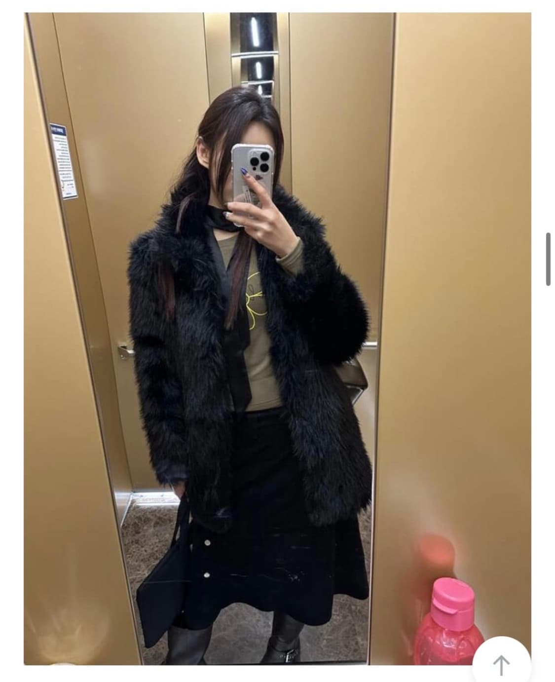 루루서울 city pop fur jacket 퍼자켓 코트 상품이미지2