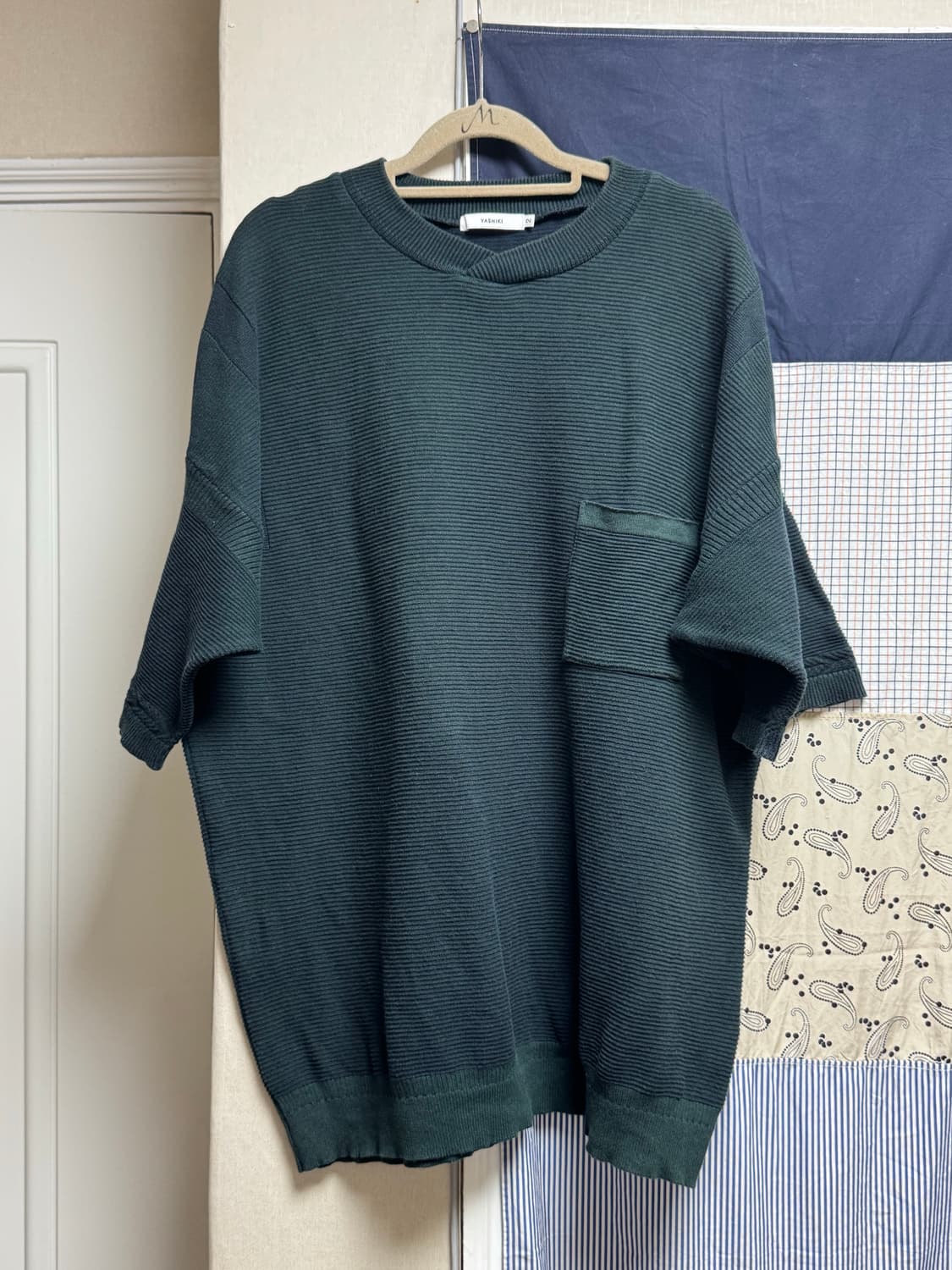 yashiki 니트 반팔 상품이미지1