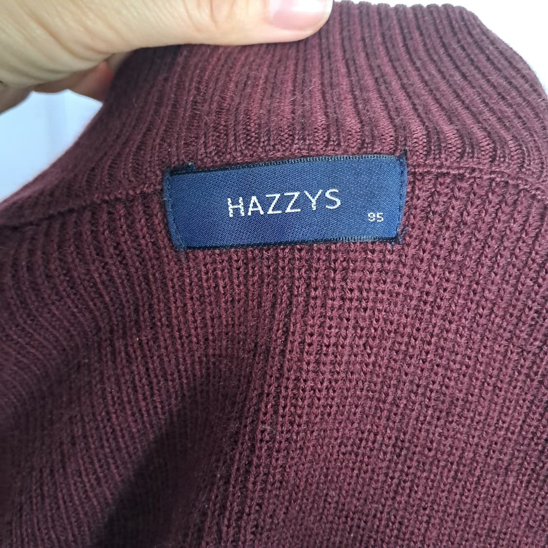 헤지스 남성 니트 집업 가디건 95 상품이미지9