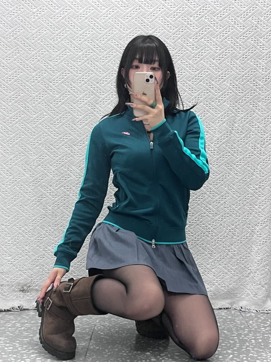 나이키 Y2K 레트로 00's 민트코어 딱붙핏 져지 집업 M C11712 상품이미지1