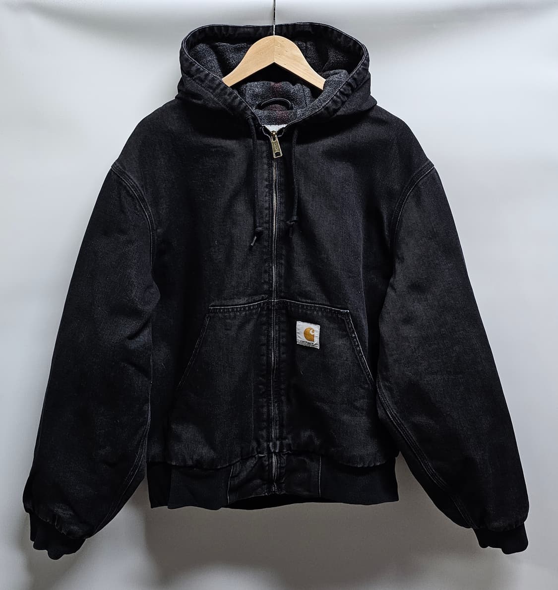 칼하트wip 메이틀랜드 액티브 블랙 데님 후드자켓 S 상품이미지2