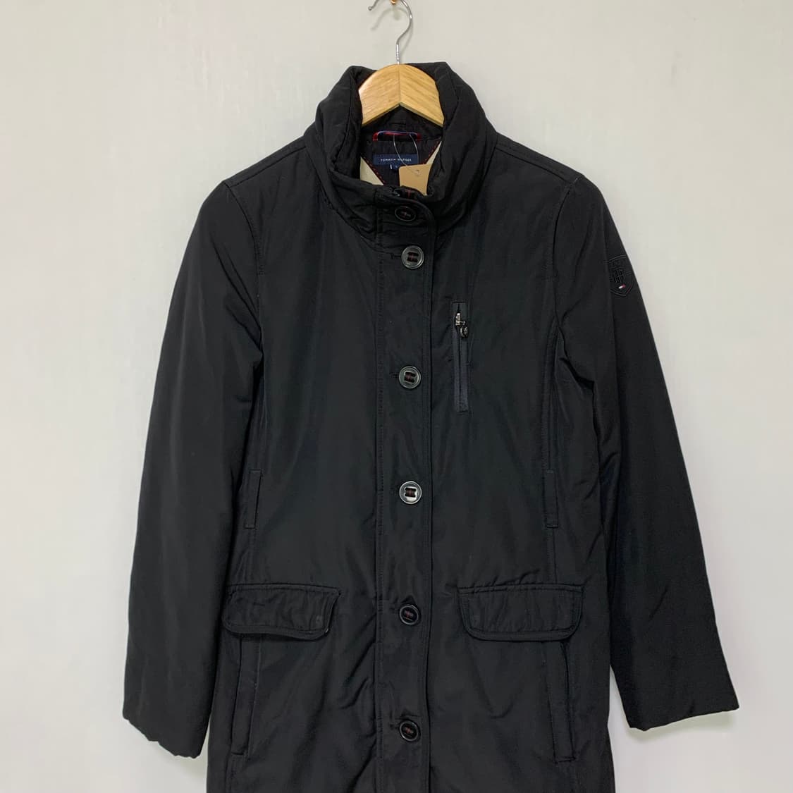 타미힐피거 빈티지 블랙 롱 버튼 패딩 점퍼 자켓 여성 S 상품이미지2