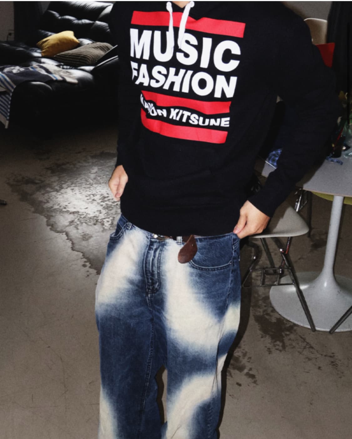  MAISON KITSUNE, PRINTED HOODIE (M) 상품이미지1