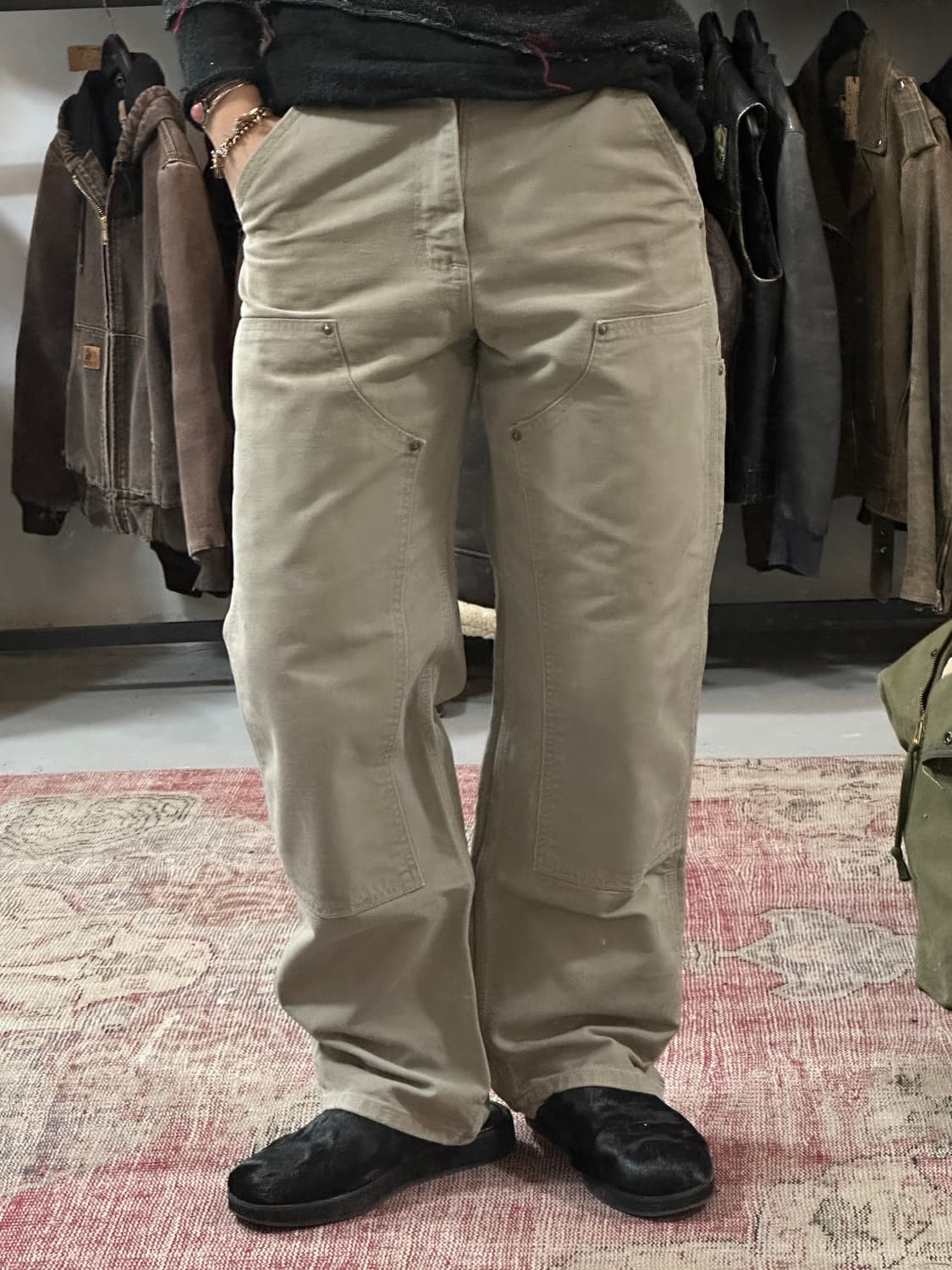 OG USA Made 칼하트 B136 더블니 DES 칼하트 썩블니 상품이미지3