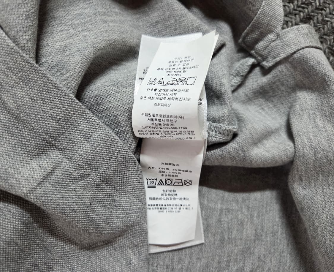 신형 QR 폴로 랄프로렌 그레이 반팔 카라티
 상품이미지6