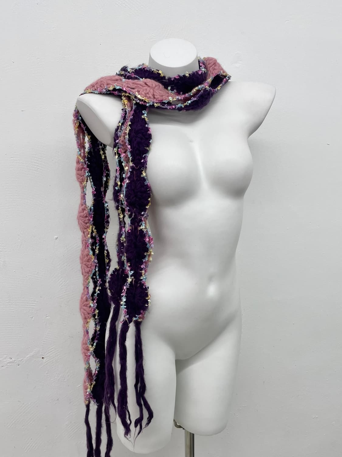 캔디 컬러 디테일 머플러  상품이미지1