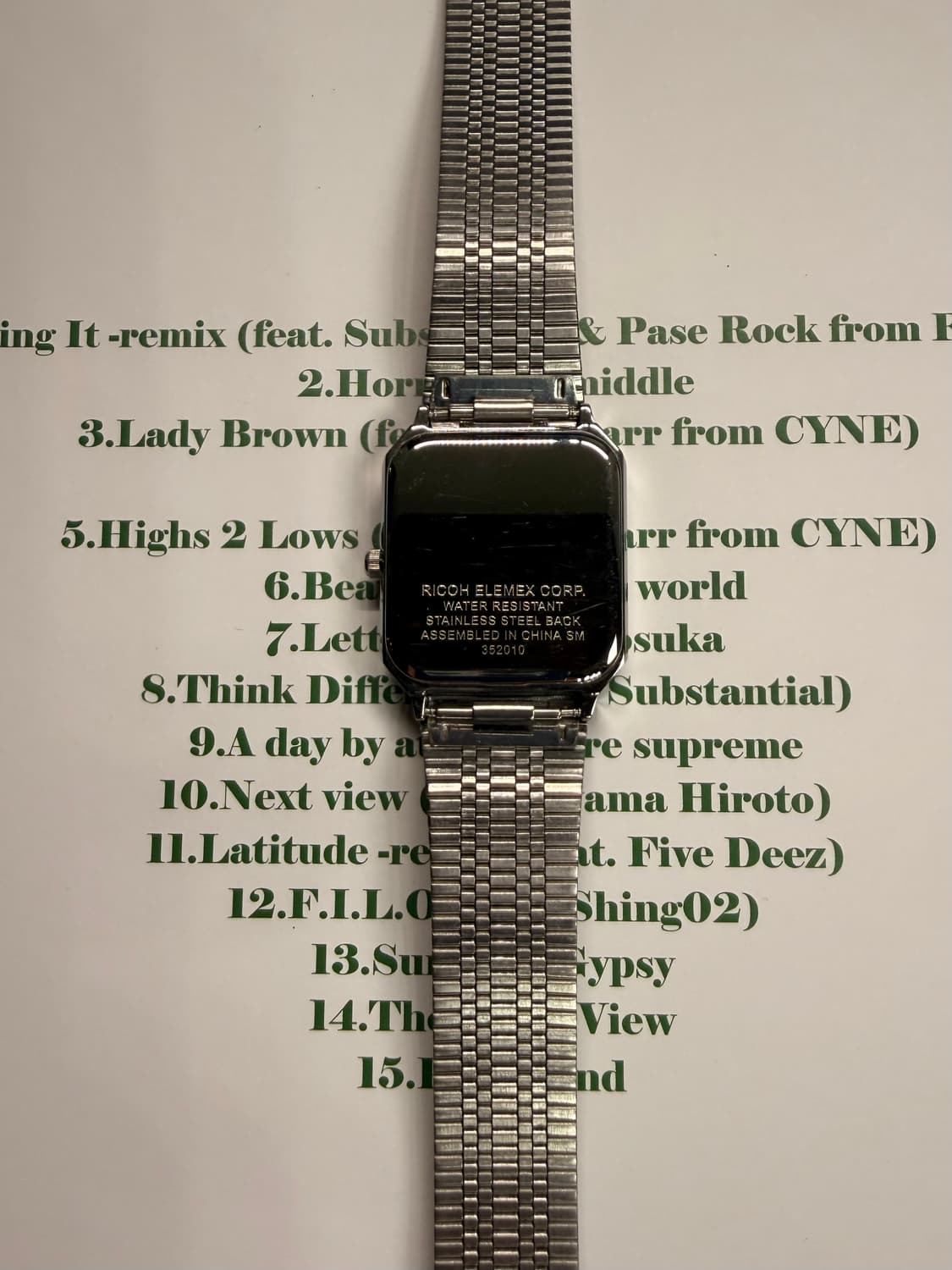 RICOH 80s 빈티지 메탈 워치  상품이미지4