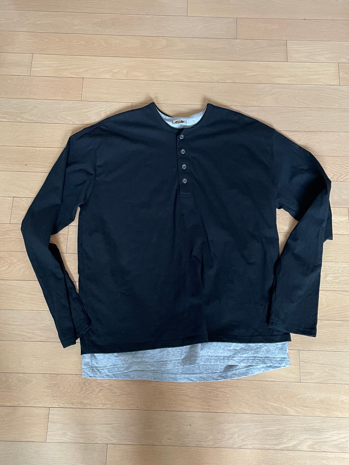 os 언타이틀드 아이딜 헨리넥 블랙 상품이미지2