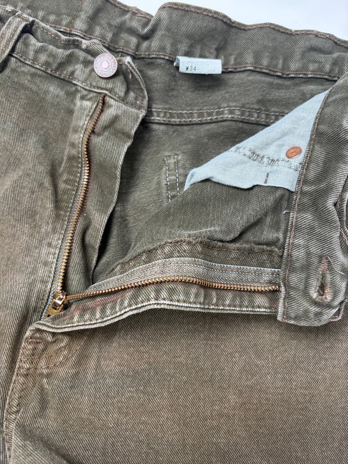 90s Levi’s 565 Shorts (olive) 상품이미지6