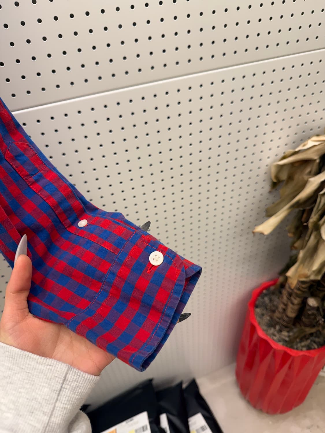 홀리스터 체크 버튼다운 셔츠 U616 상품이미지3