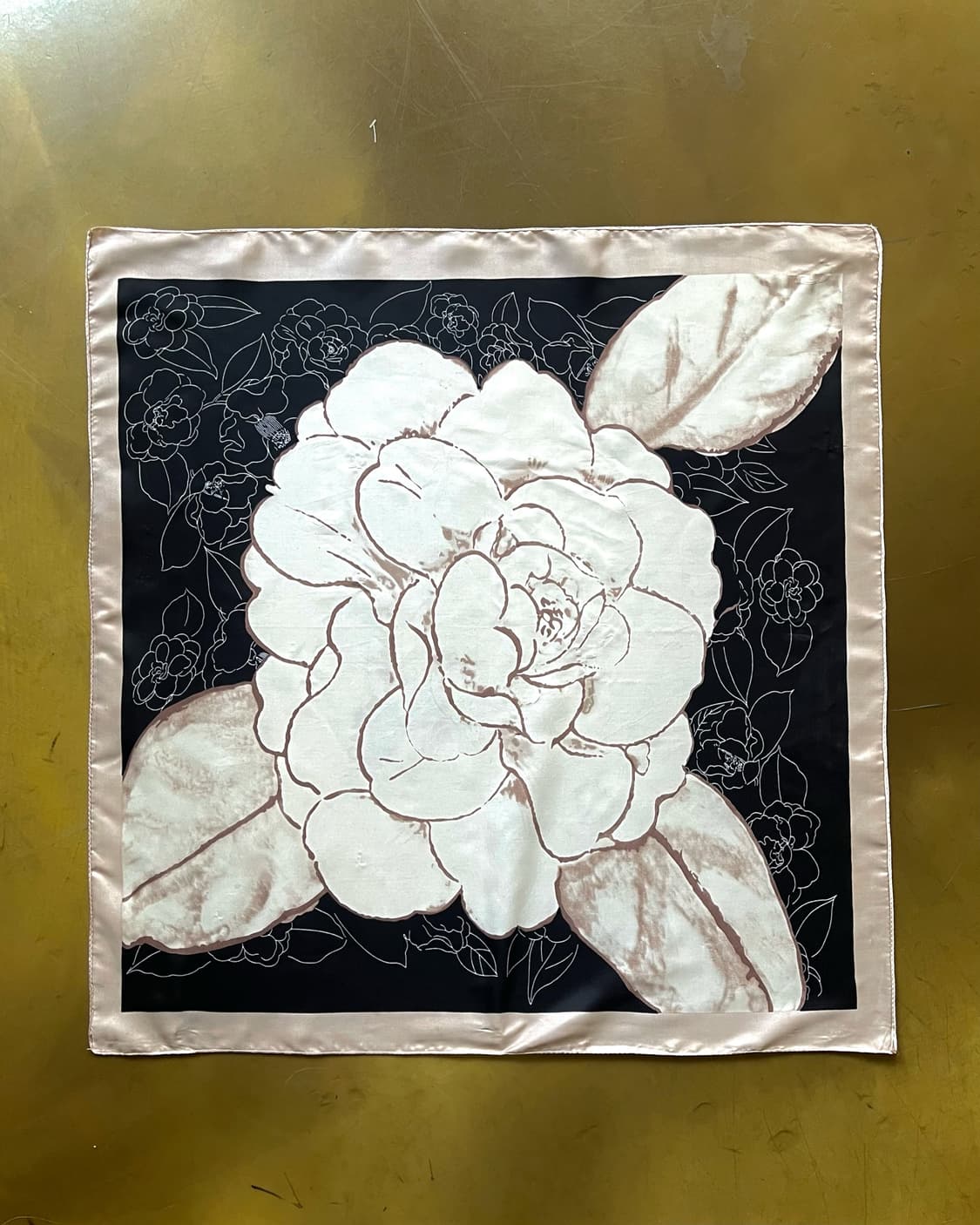 JPN Vintage Oriental Floral Print Scarf 상품이미지5