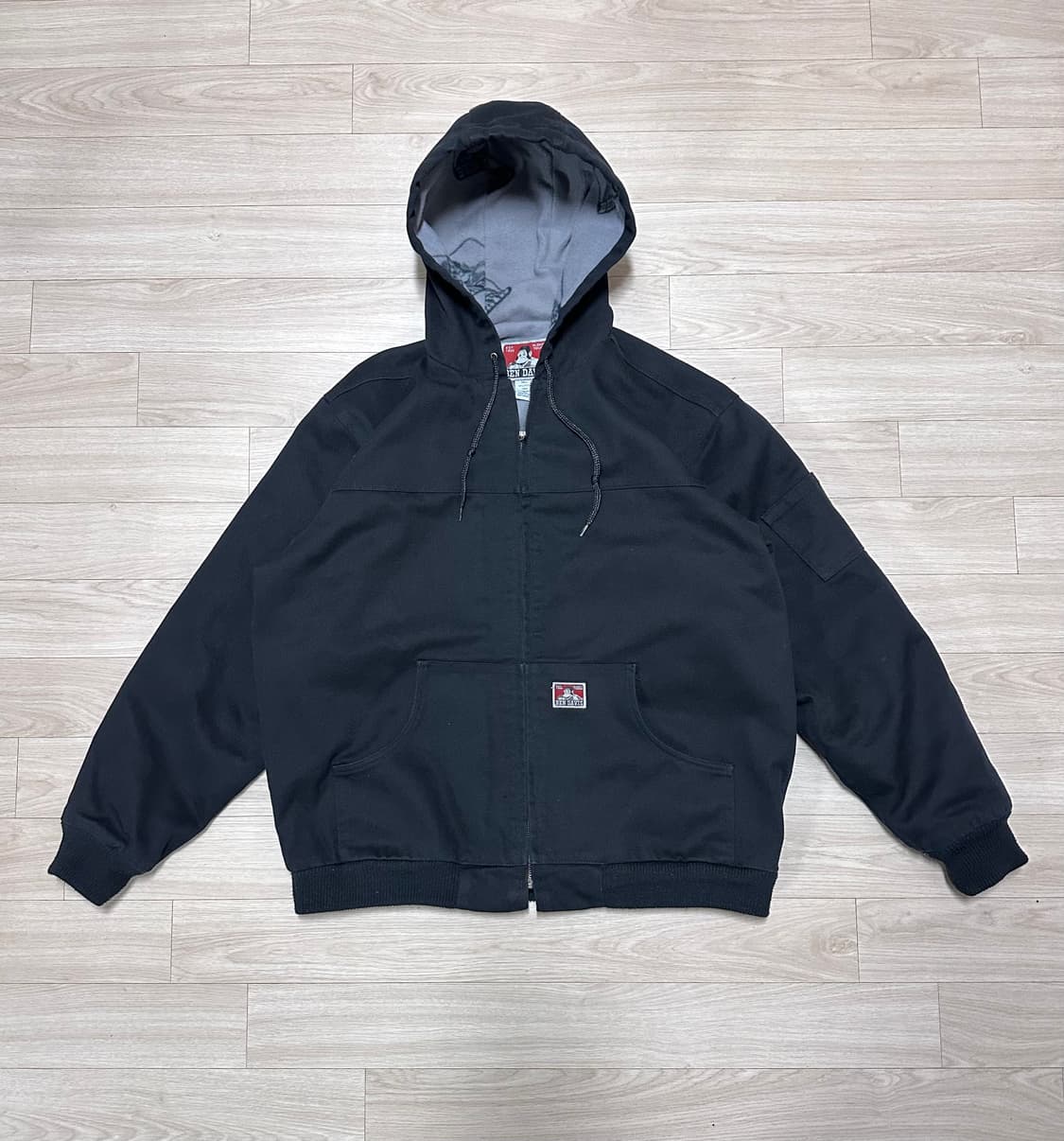 벤데이비스 후드 워크 자켓 블랙 XL 상품이미지1