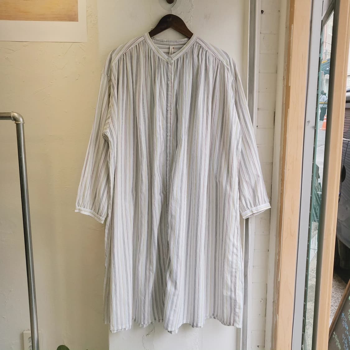 Cloud nine 멀티스트라이프 롱셔츠 원피스 상품이미지4