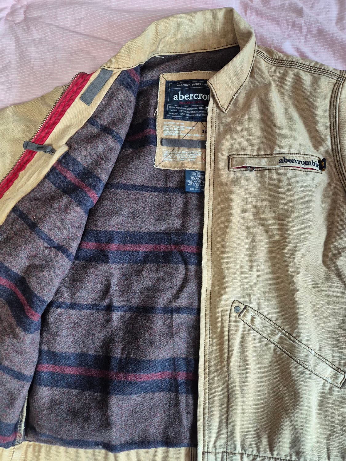 아베크롬비 디트로이트 블랭킷 워크 자켓 XL 상품이미지2
