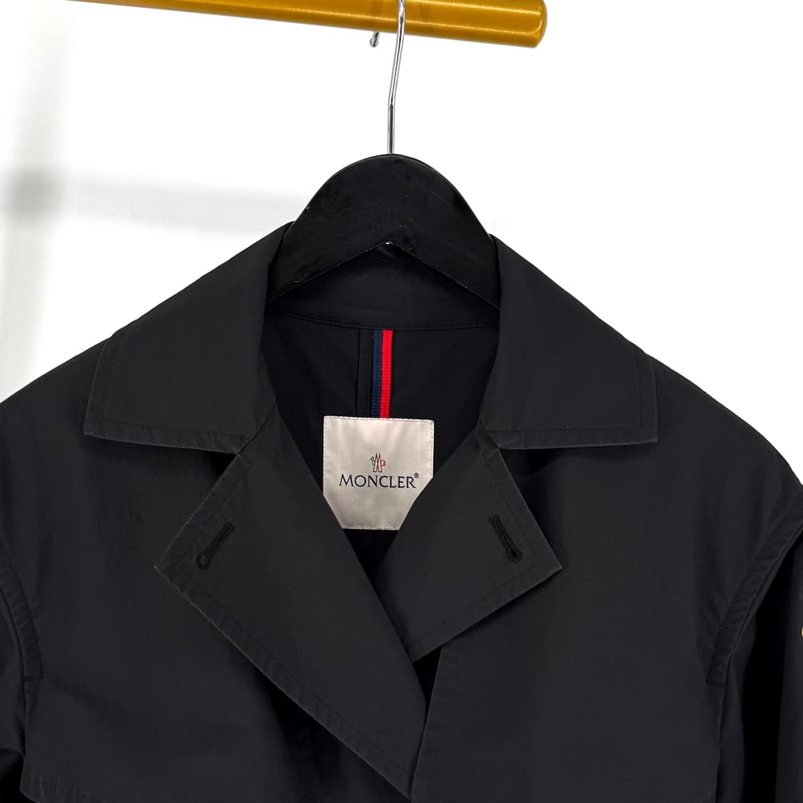 [0사이즈] 몽클레어 스티비덴 더블 여성 트렌치 코트 블랙 상품이미지6