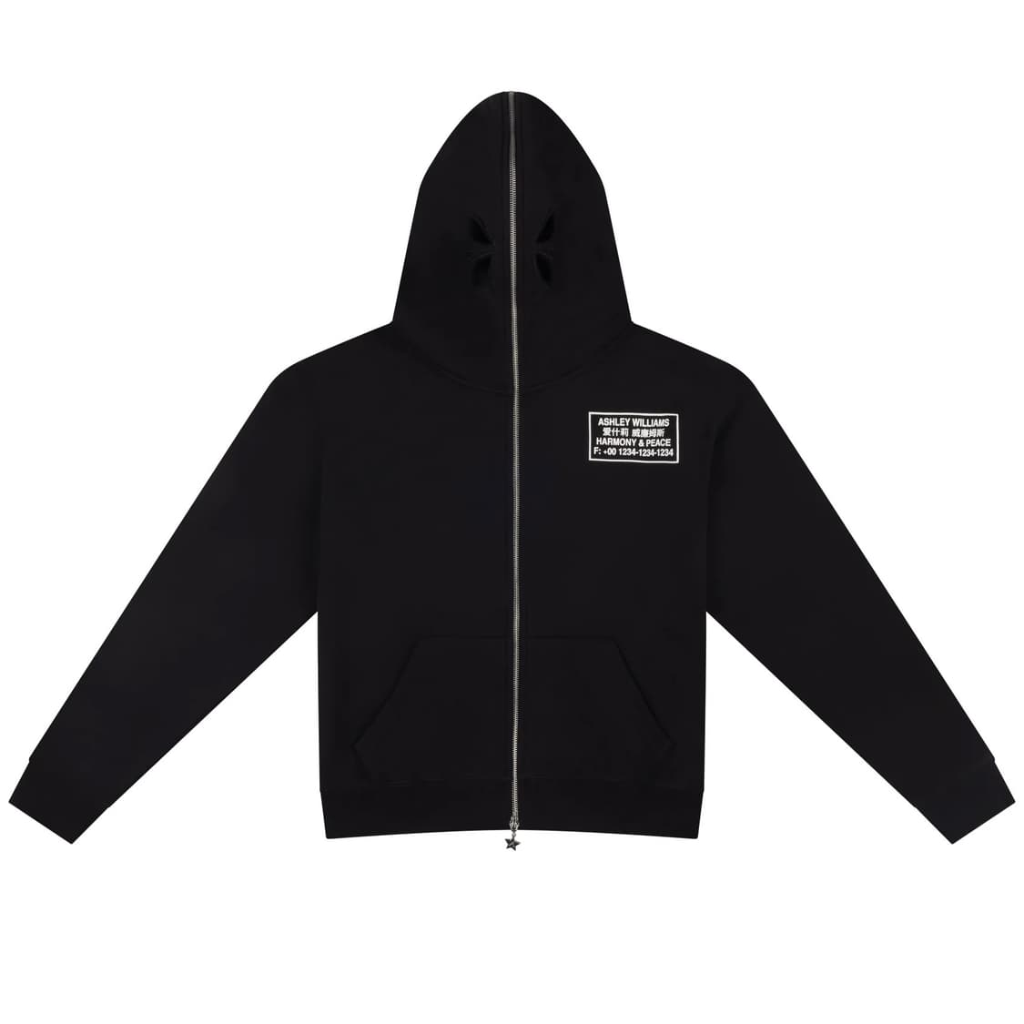 [S,M,L]애슐리 윌리엄스 25fw PEACE 버터플라이 후드집업 상품이미지2