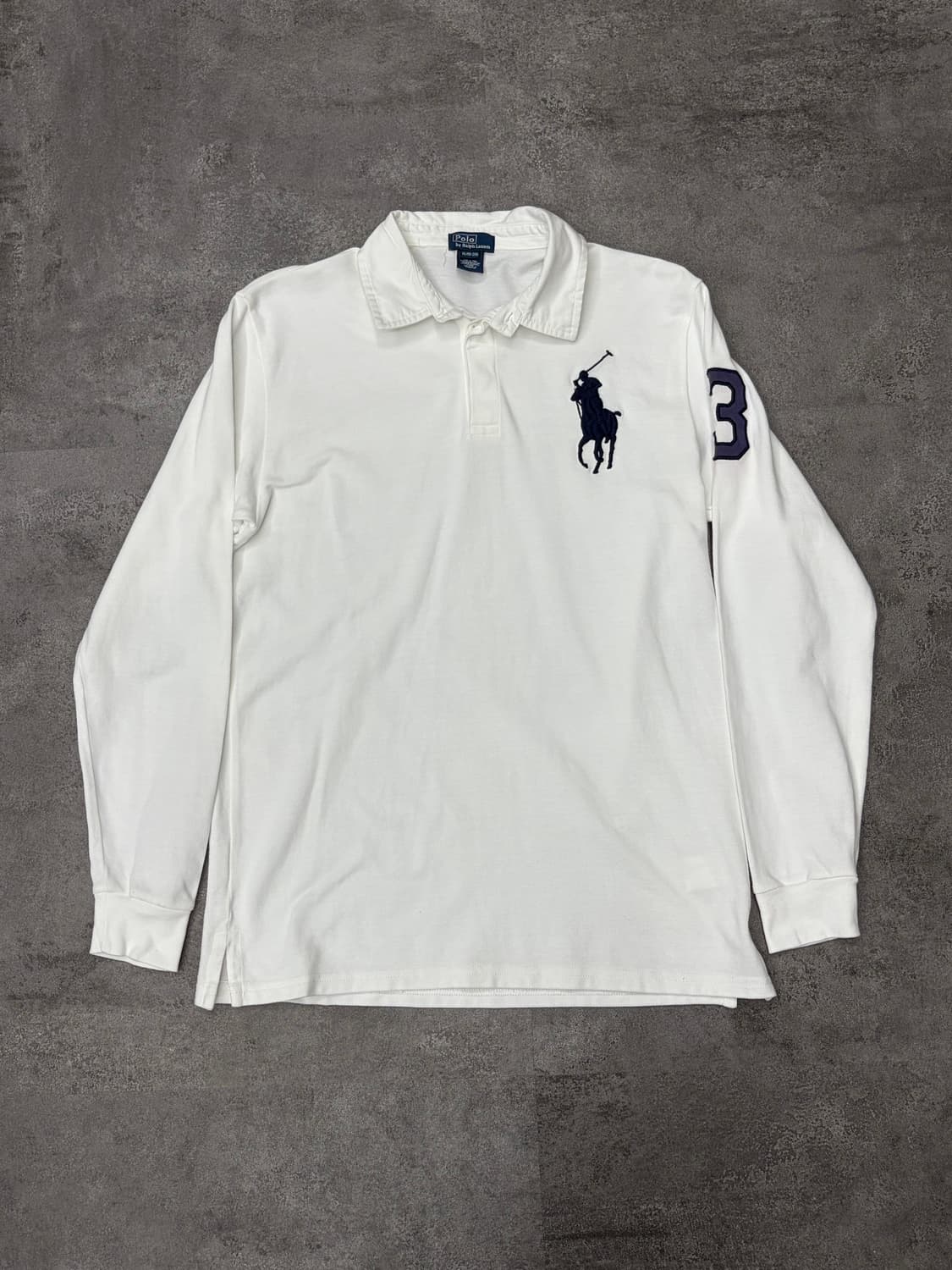 폴로 랄프로렌 빅포니 화이트 럭비 셔츠 긴팔 상품이미지1