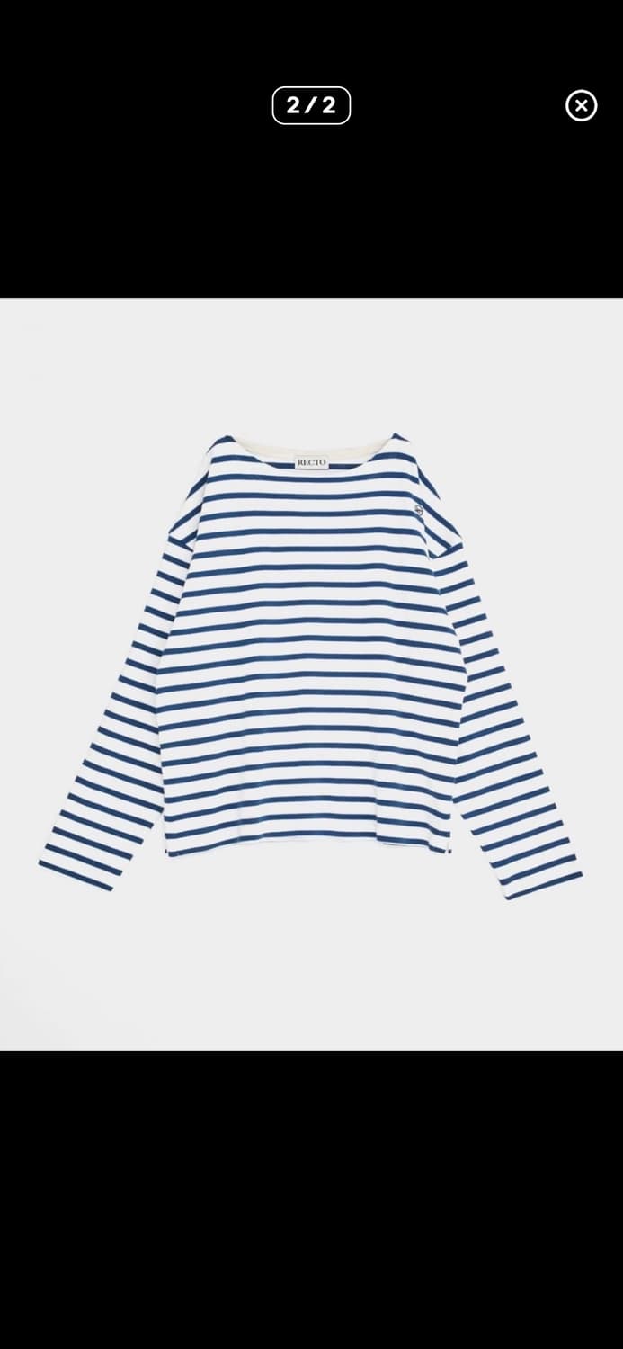렉토 모나코 스트라이프 티셔츠 S 상품이미지2