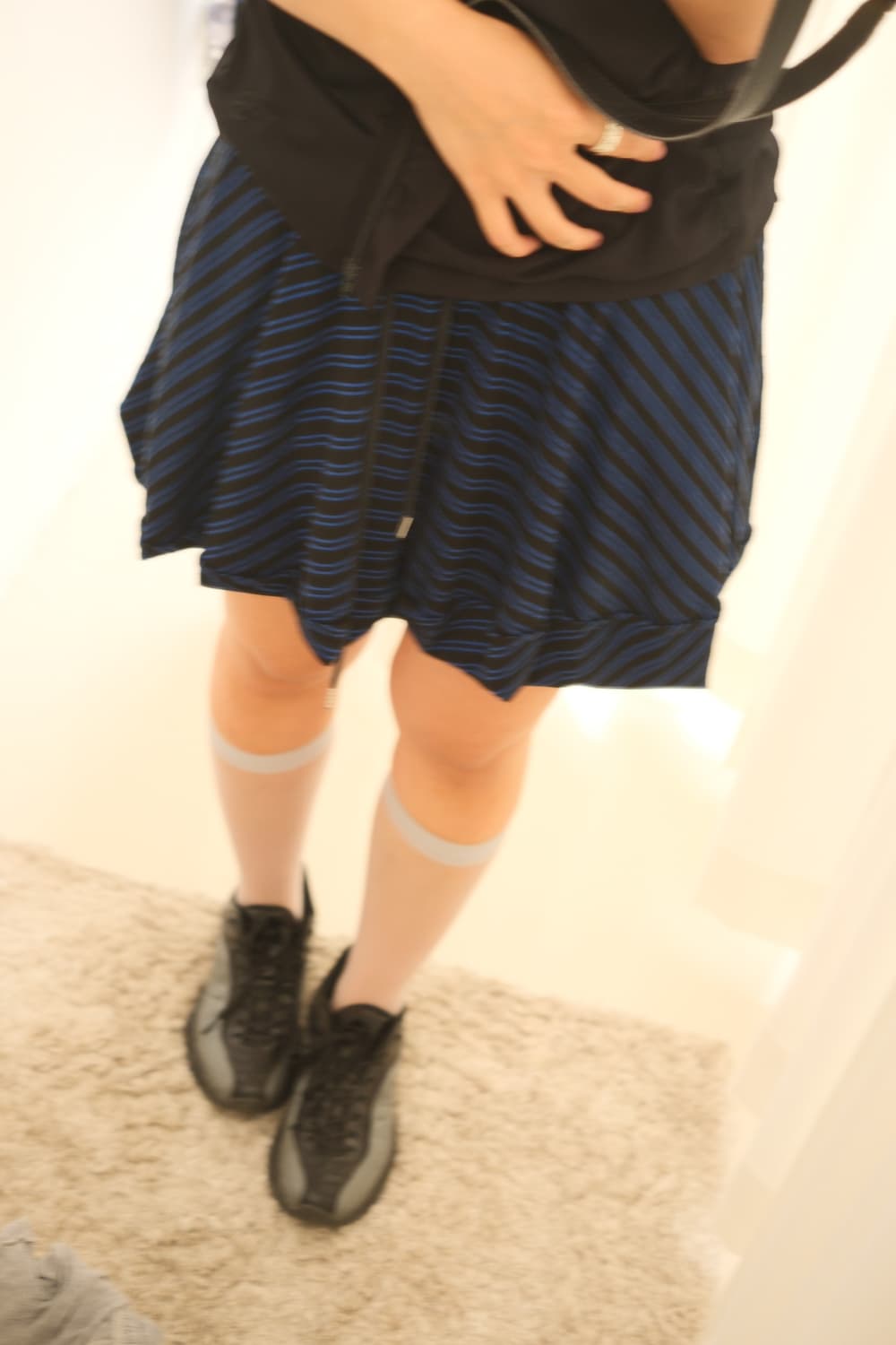 Stripe balloon jersey skirt 상품이미지4
