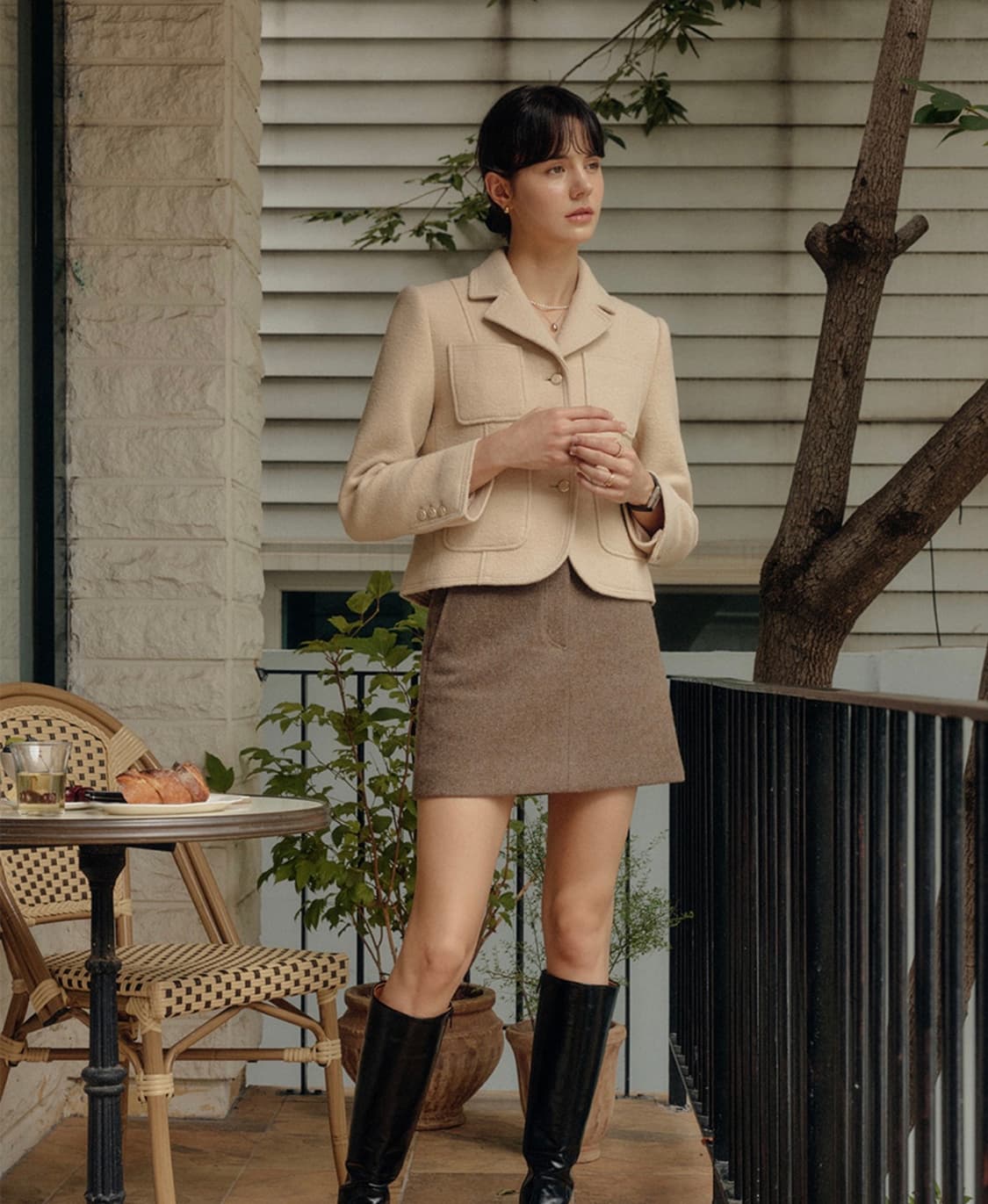 룩캐스트 에버리 울트위드 자켓 23년도 상품이미지3