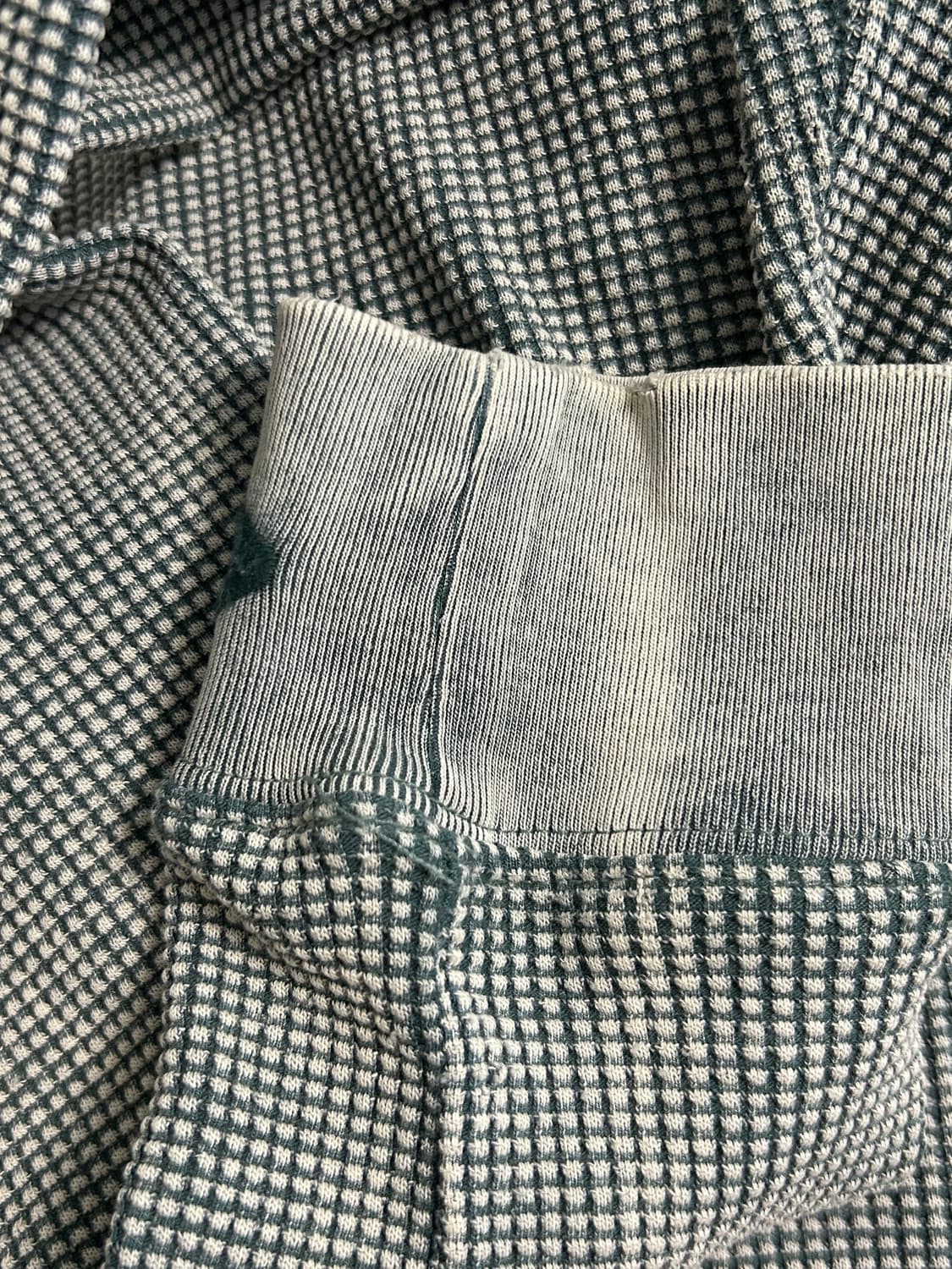 미스치프 레이어드 와플 후드 세트 카키 상품이미지2