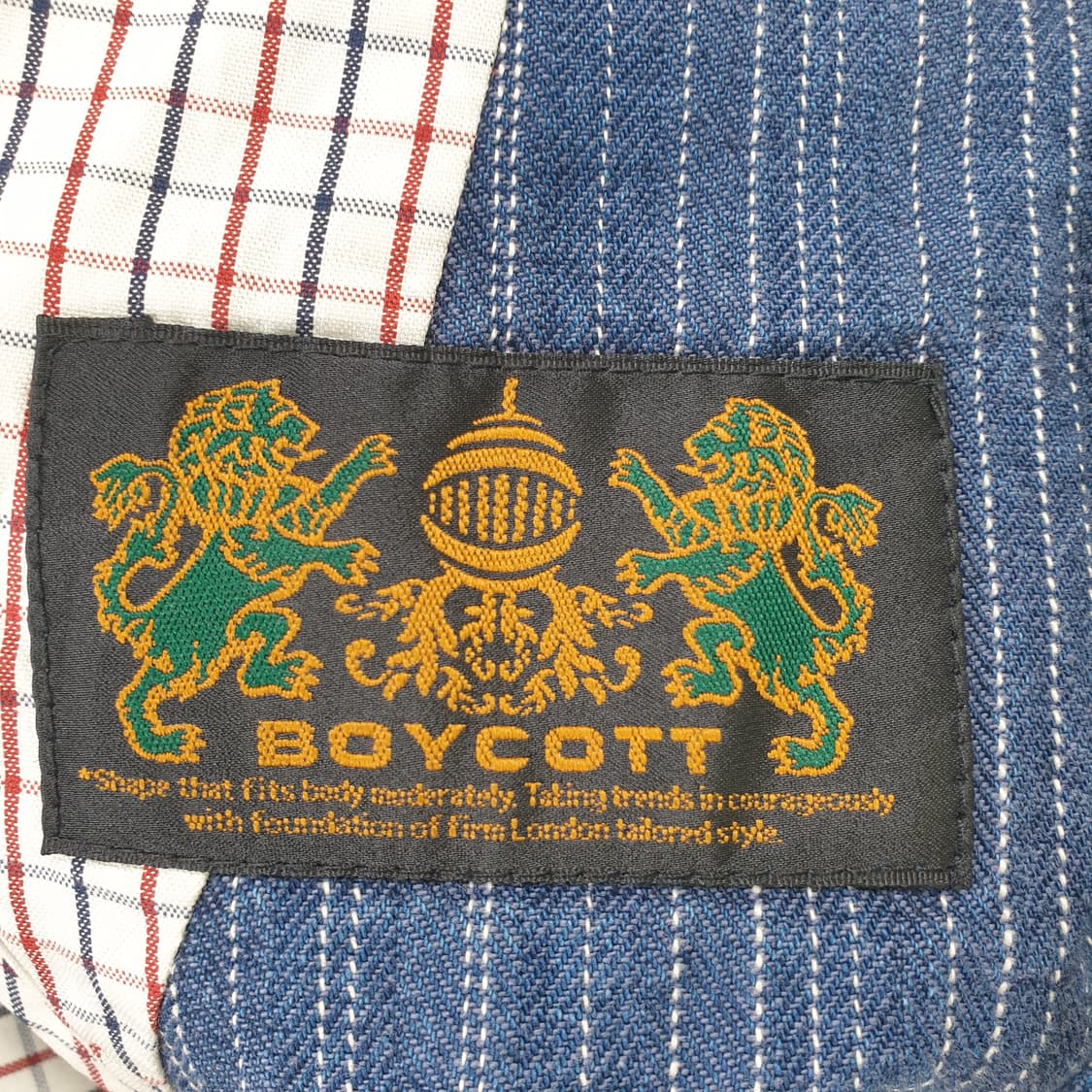 BOYCOTT 스트라이프 블레이저 상품이미지2