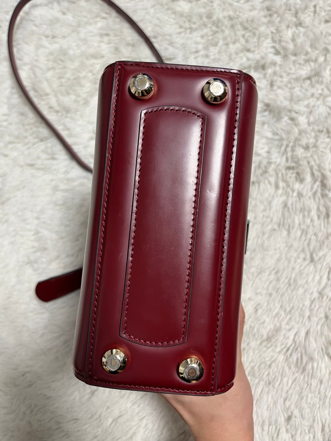 Ferragamo 페라가모 박시즈 스몰백 버건디 상품이미지6