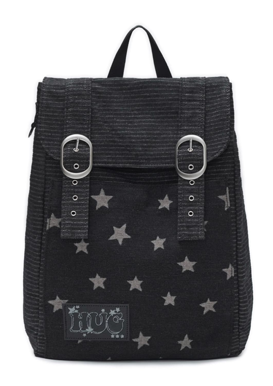 허그유어스킨 스타더스트 데님 백팩 블랙 상품이미지1