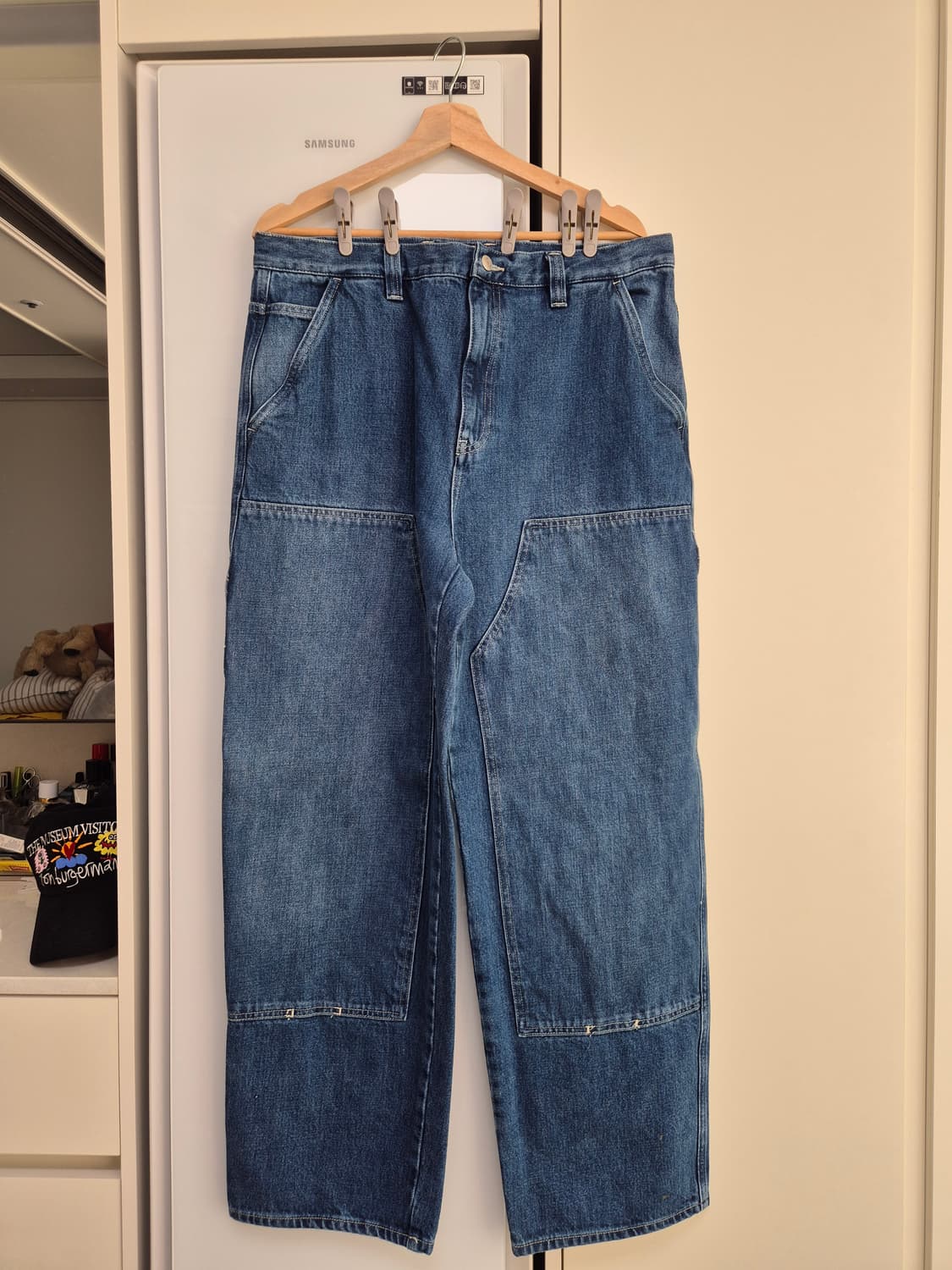 스투시 더블 니 데님 워크 팬츠 청바지 34사이즈 상품이미지3