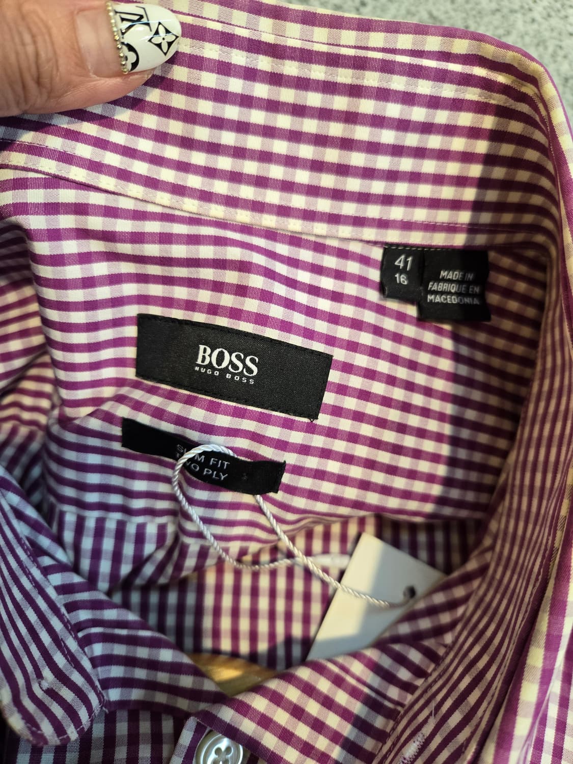 BOSS 휴고보스 남성셔츠 체크셔츠 100 상품이미지6