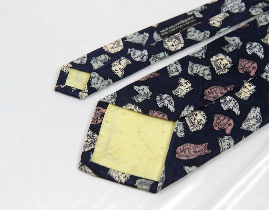 까르뱅 9.3cm A-등급 남자 명품 넥타이 상품이미지4