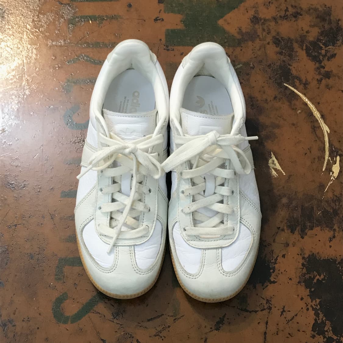 아디다스 아이보리 독일군 스니커즈 240 사이즈 상품이미지1