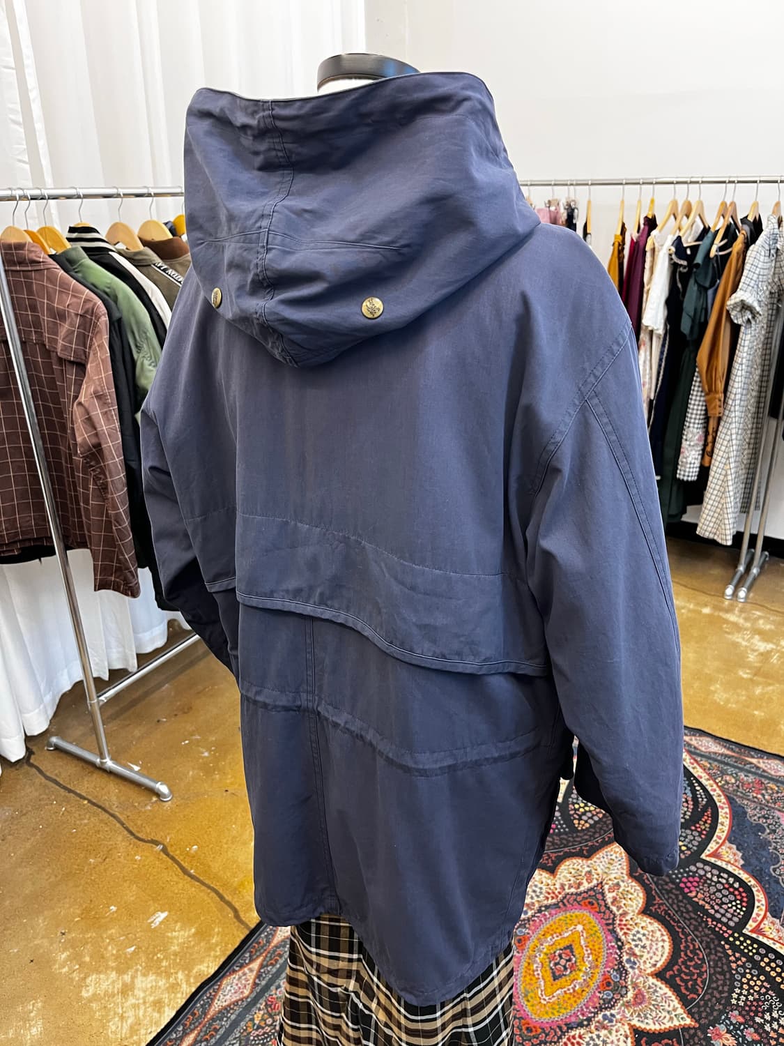 80~90s 버버리 후드 파카 상품이미지6