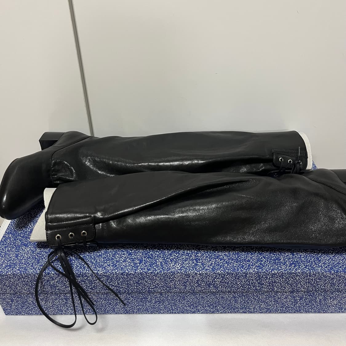 [36,37,38]팔로마울 Victoria 레이스업 부츠/블랙 상품이미지2