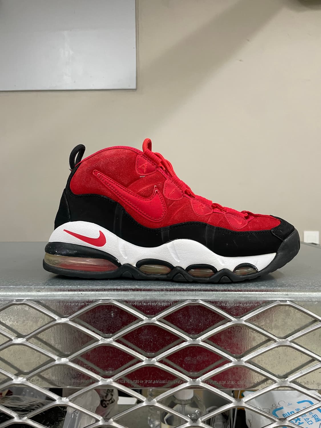 나이키 에어맥스 업템포 유니버시티 레드 255 상품이미지4