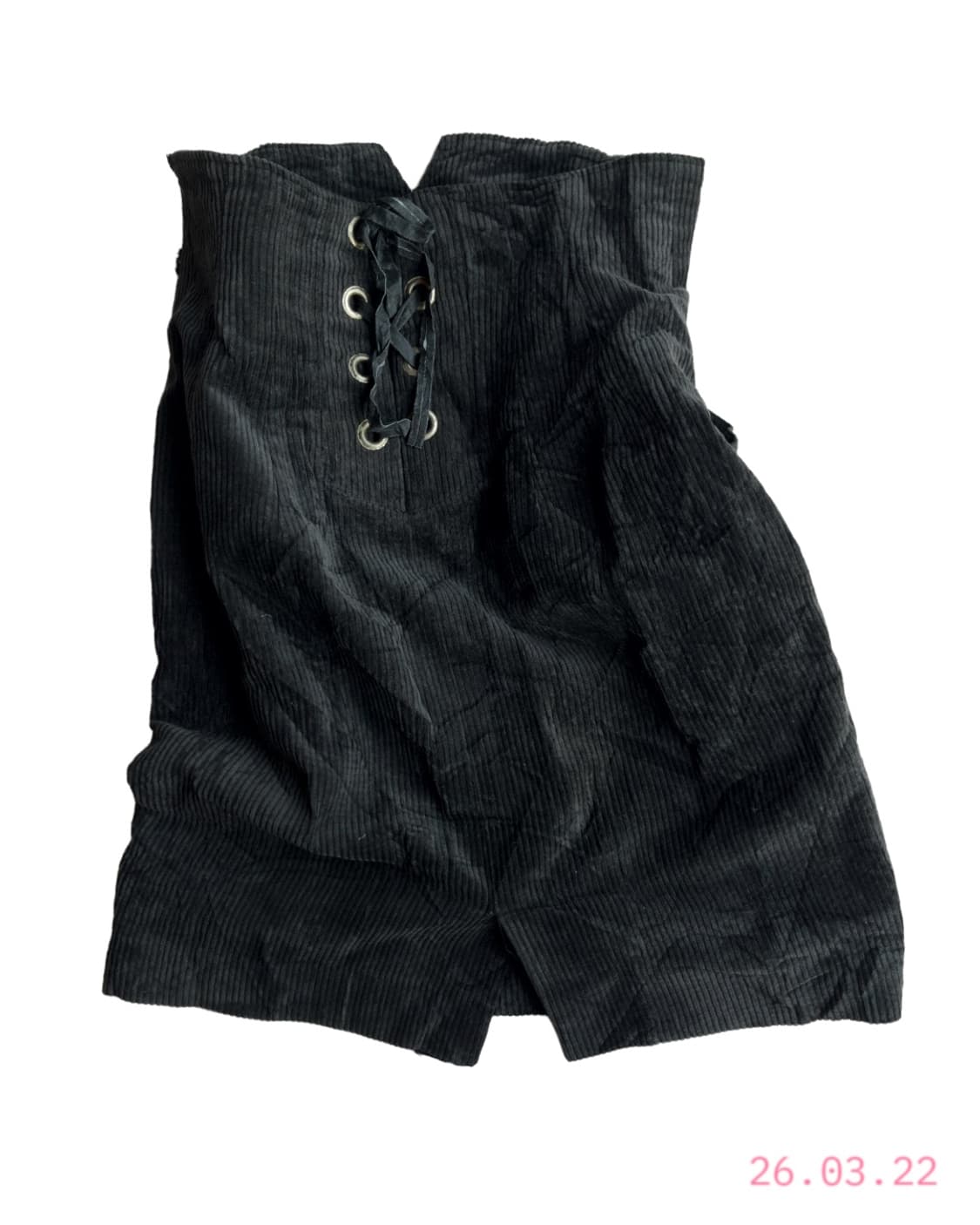 Corduroy Lace-up Skirt 코듀로이 스커트 상품이미지1