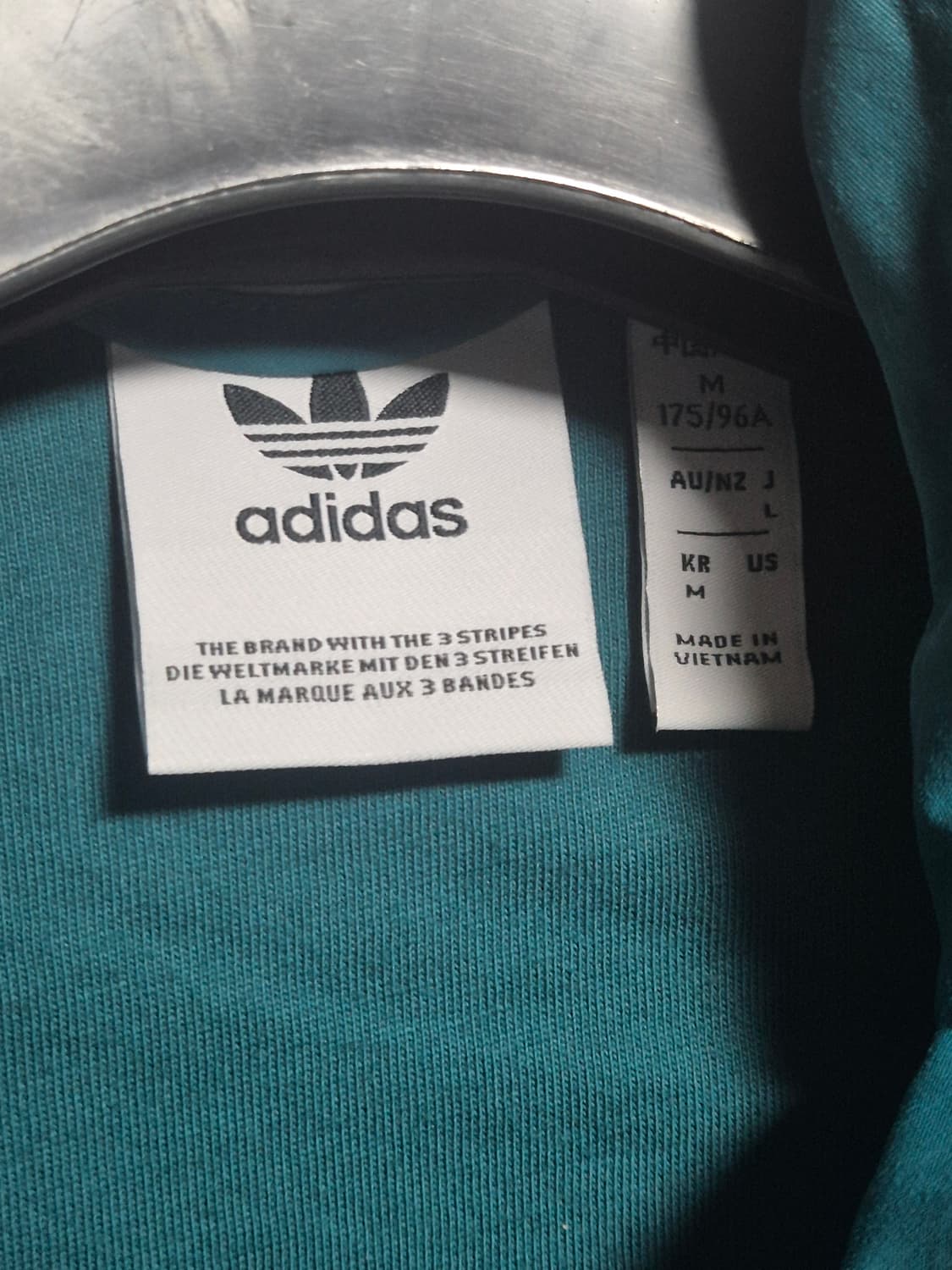 아디다스 우븐 파이어버드 트랙탑 M - 블루그린 상품이미지4