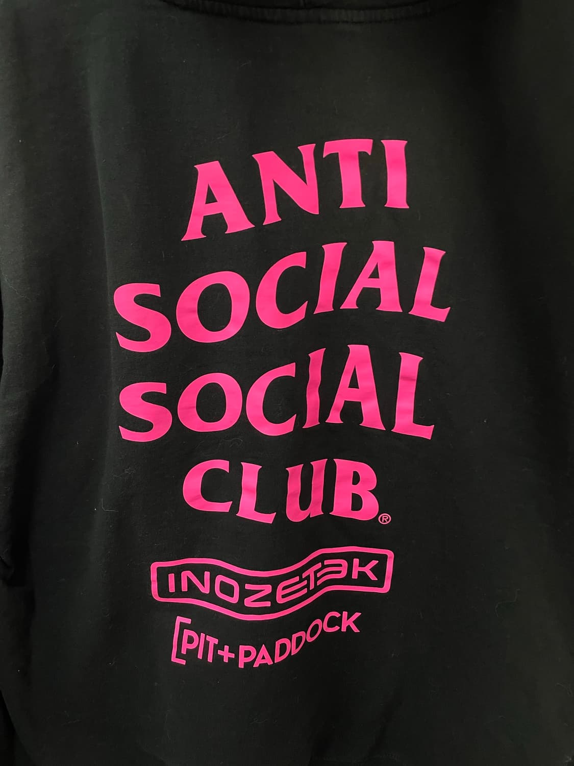 안티소셜소셜클럽 프린팅 블랙 후드티 H2379 상품이미지5