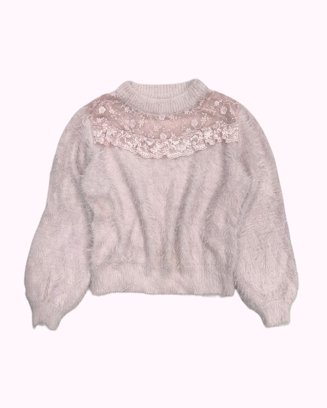hairy pink lace york knit 상품이미지1