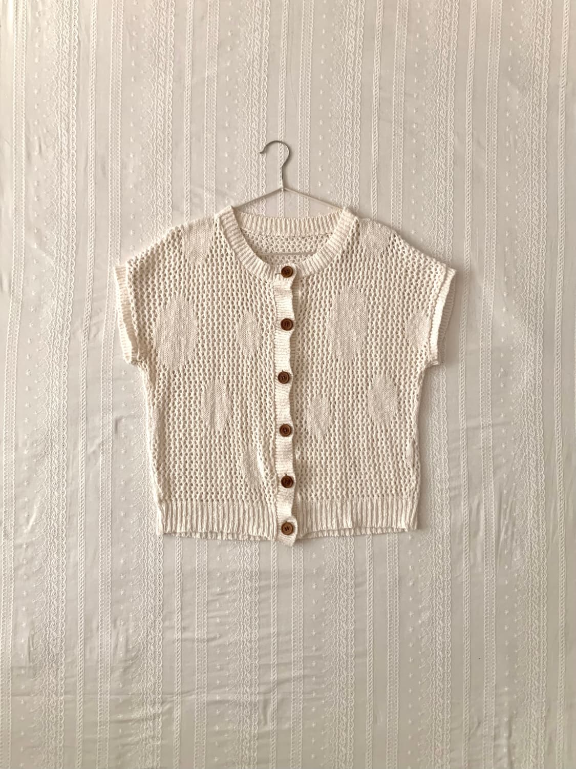 도트 크로쉐 가디건 상품이미지1