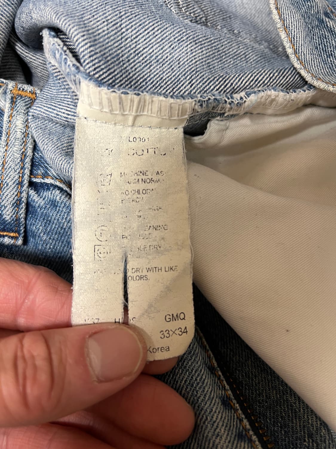 [33] 리바이스 220 빈티지 오렌지탭 연청 데님팬츠 상품이미지6