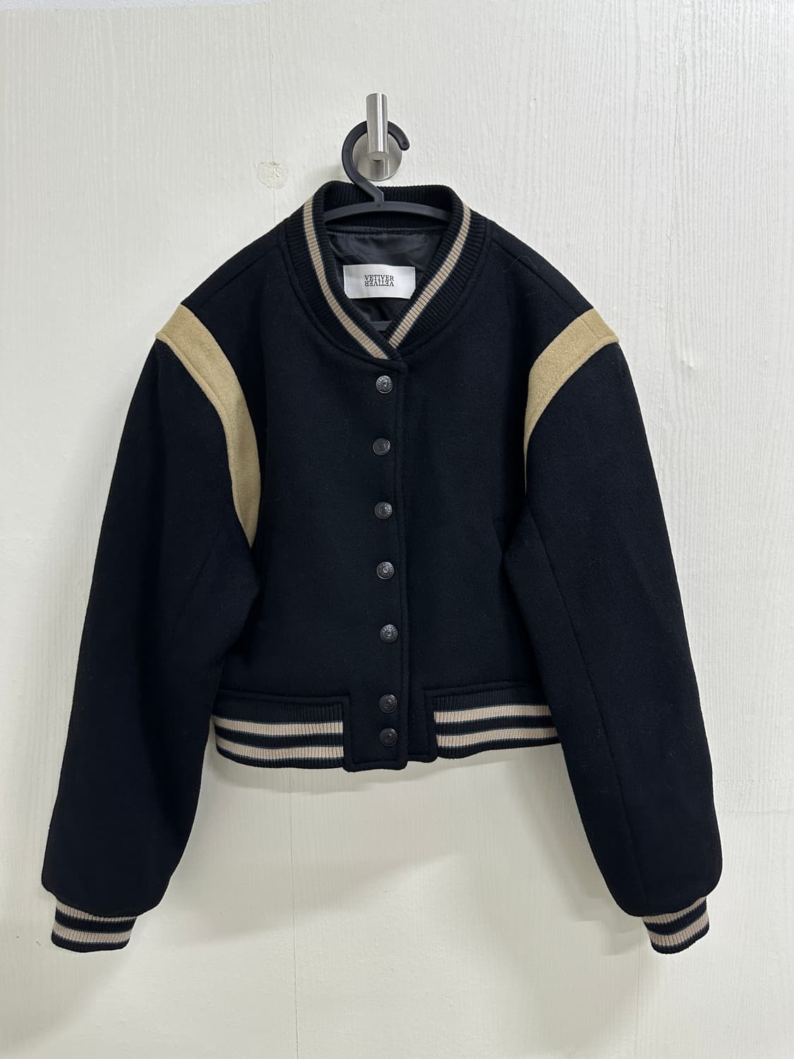 VETIVER 스타디움 자켓 블랙/베이지 66사이즈 상품이미지1