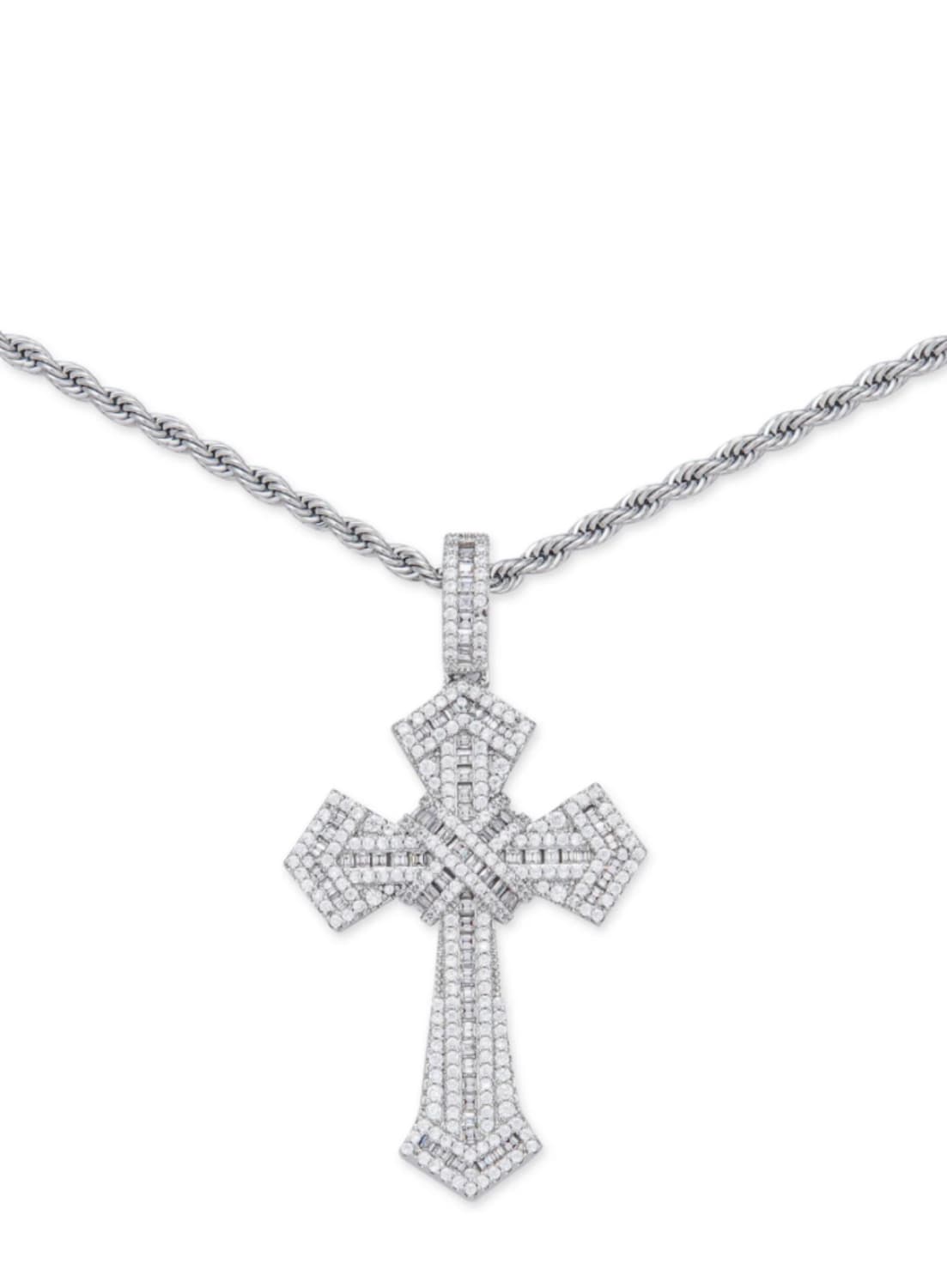 (OS) HOWSS 지르코니아 아이스 아웃 십자가 목걸이 상품이미지6