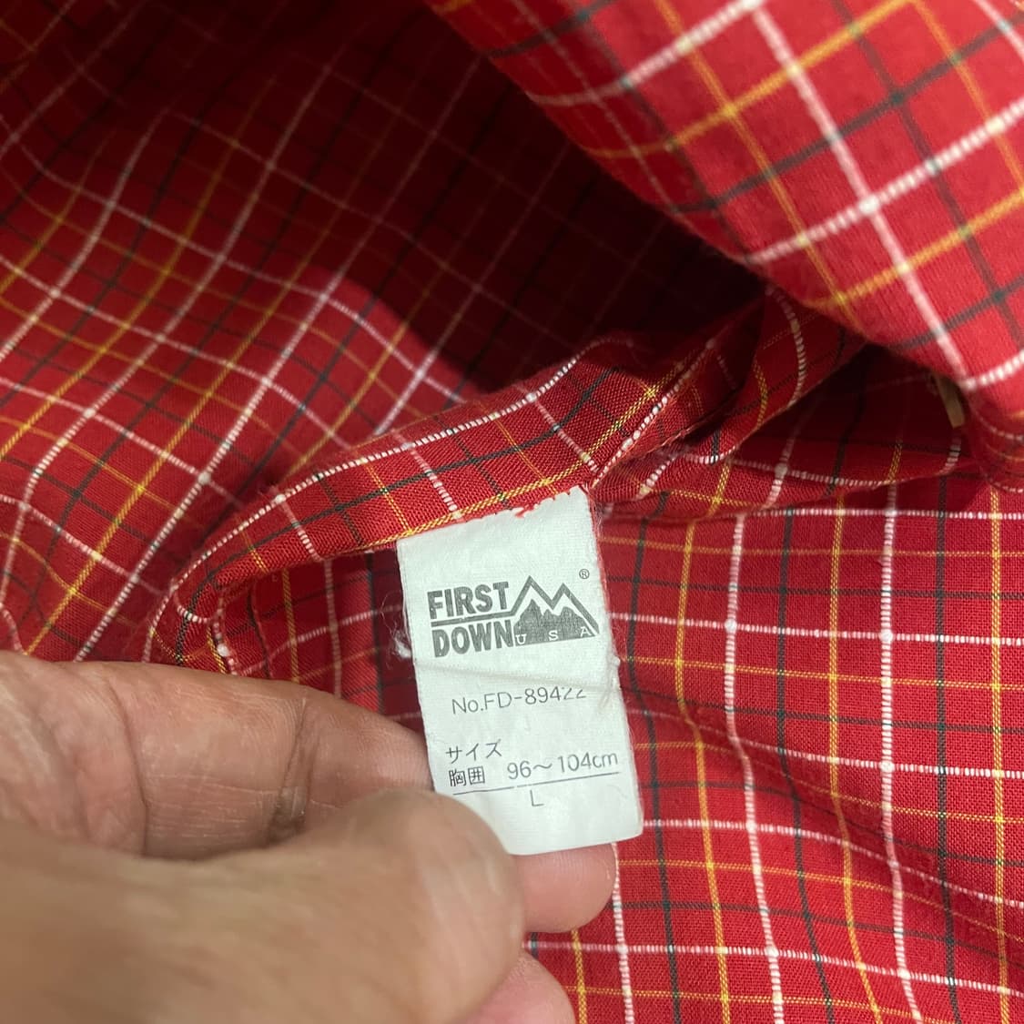 FIRST DOWN  USA 체크셔츠 상품이미지4