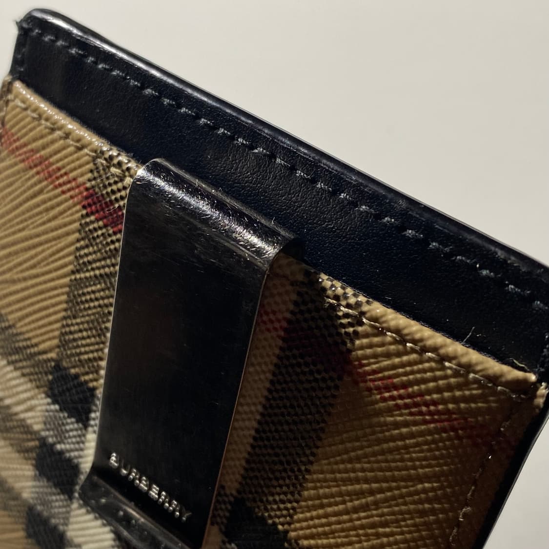 [정품] 버버리 빈티지체크 머니클립 카드지갑 상품이미지4