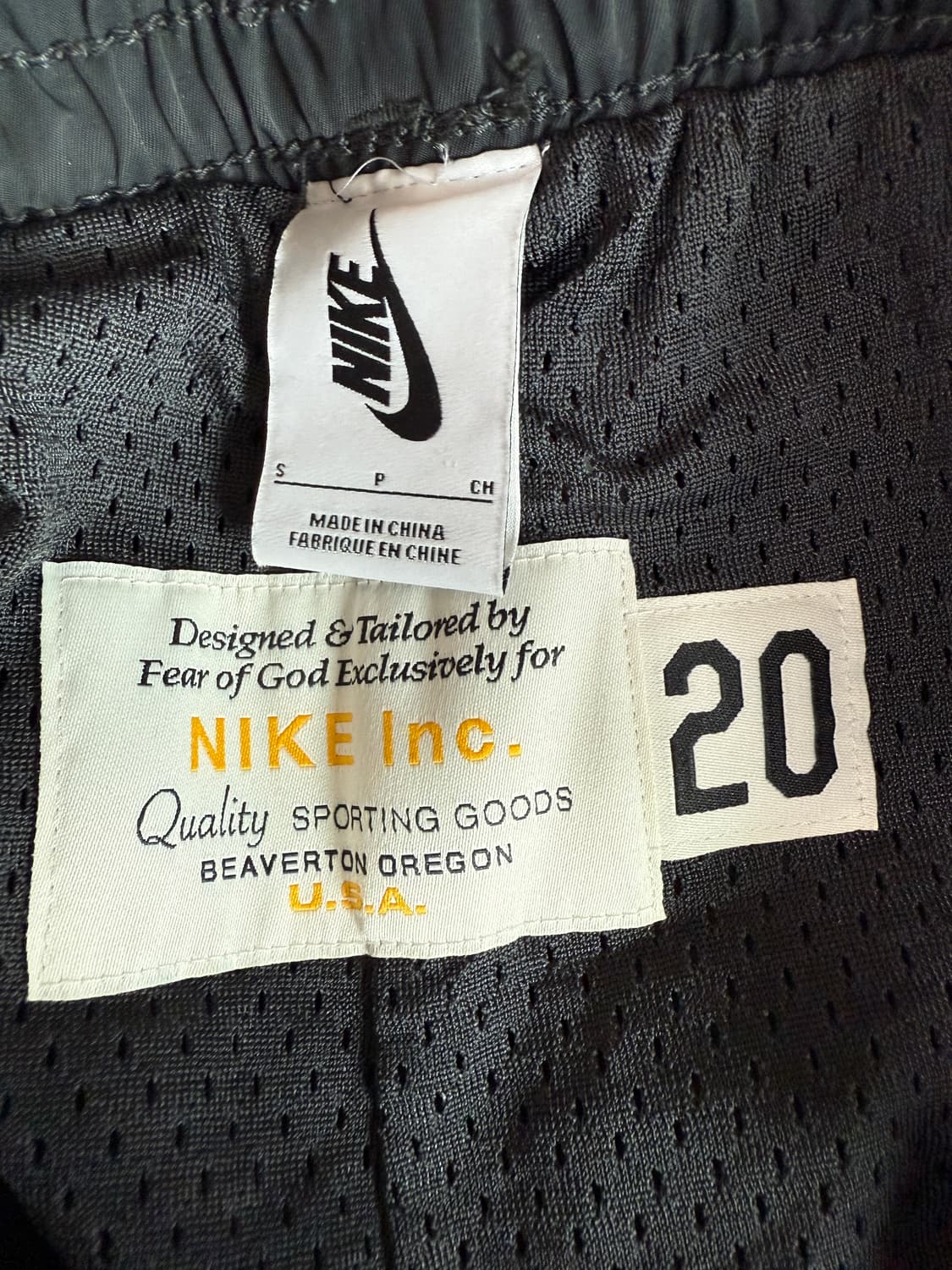 [S] 나이키 랩 x 피어오브갓 피오갓 웜업 팬츠 오프느와르 상품이미지7