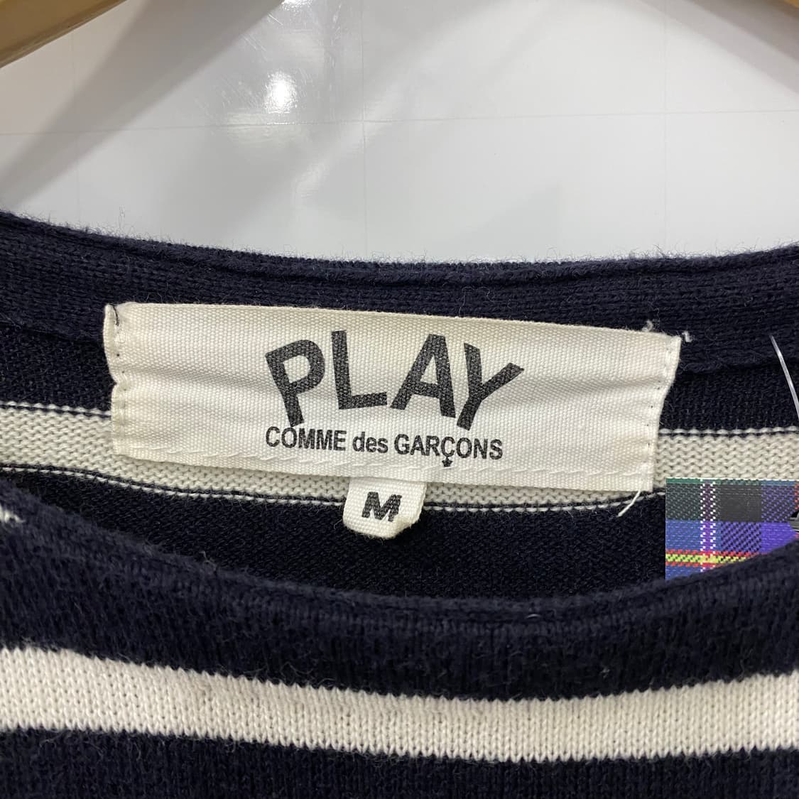 꼼데가르송 스트라이프 니트(M) 상품이미지4