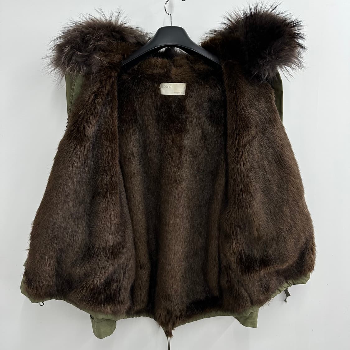 100 밀리터리 울프죠 남자 퍼 야상 점퍼 상품이미지3